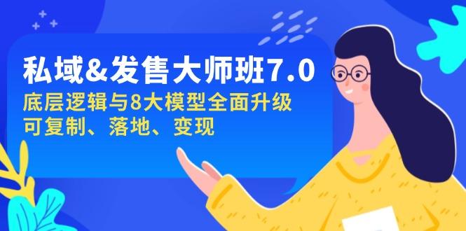 私域&发售-大师班第7期，底层逻辑与8大模型全面升级 可复制 落地 变现-航海圈