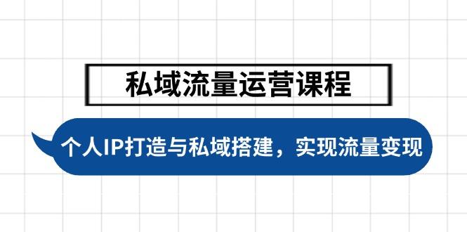 私域流量运营课程，个人IP打造与私域搭建，助力学员实现流量变现-航海圈