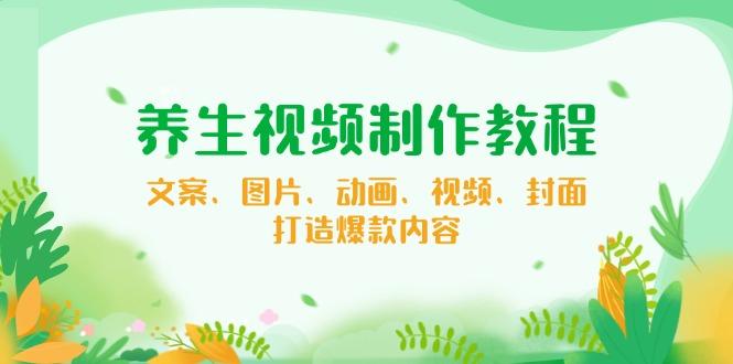 养生视频制作教程，文案、图片、动画、视频、封面，打造爆款内容-航海圈