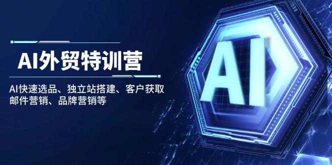 AI外贸特训营：AI快速选品、独立站搭建、客户获取、邮件营销、品牌营销等-航海圈