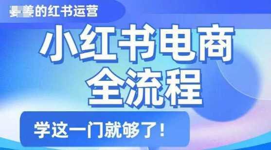 小红书电商全流程，精简易懂，从入门到精通，学这一门就够了-航海圈