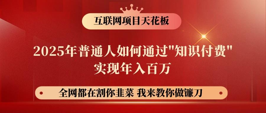 网创项目终点站-镰刀训练营超级IP合伙人，25年普通人如何通过“知识付费”年入百万-航海圈
