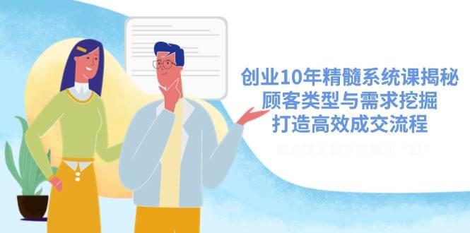 创业10年精髓系统课揭秘，顾客类型与需求挖掘，打造高效成交流程-航海圈