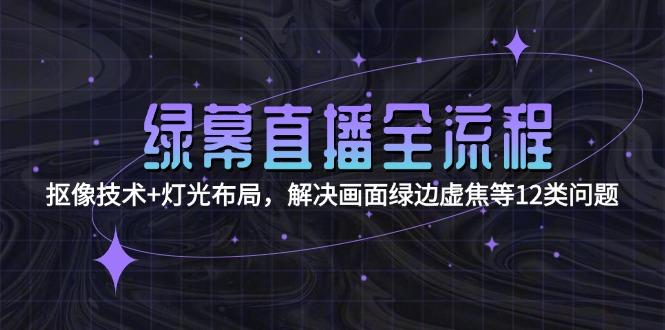 绿幕直播全流程：抠像技术+灯光布局，解决画面绿边虚焦等12类问题-航海圈